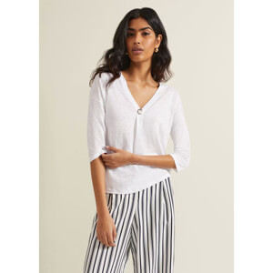 Phase Eight Leah Linen Top